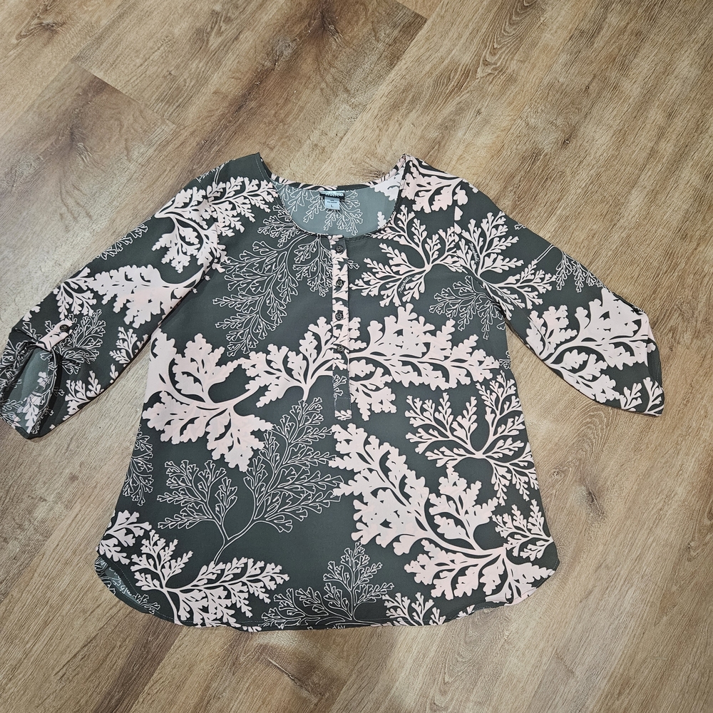 Elegant Pink and Gray Women's Top